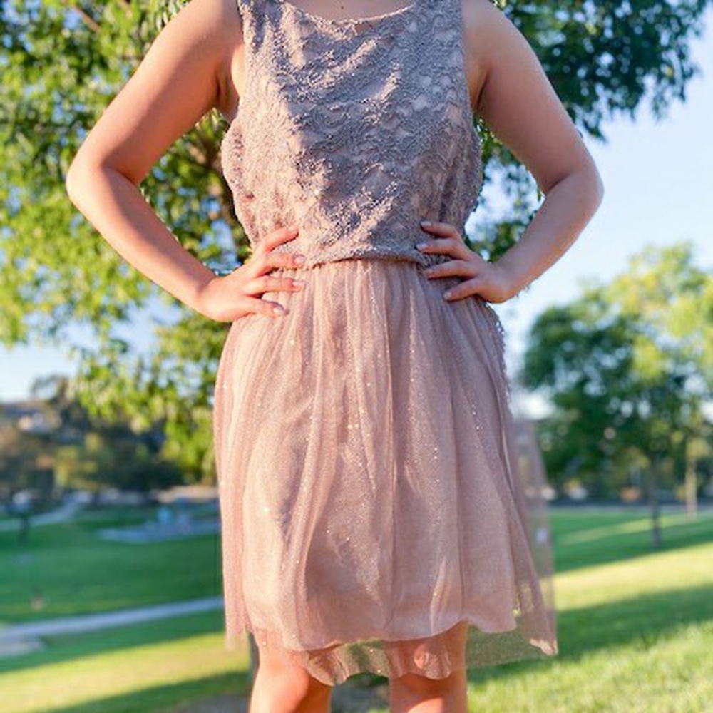 Short Formal Pink Evening Dress